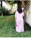 Pink Linen Summer Dress